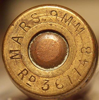 9mm  MARS Auto Pistol Headstamp