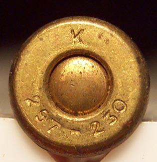 .297-230 Short K Headstamp