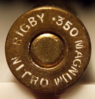 .350 RIGBY Magnum Headstamp