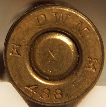 8 mm Bergmann Simplex     DWM  488 Headstamp