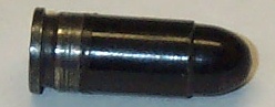 7.65 mm Auto Pistol Black Plastic Dummy