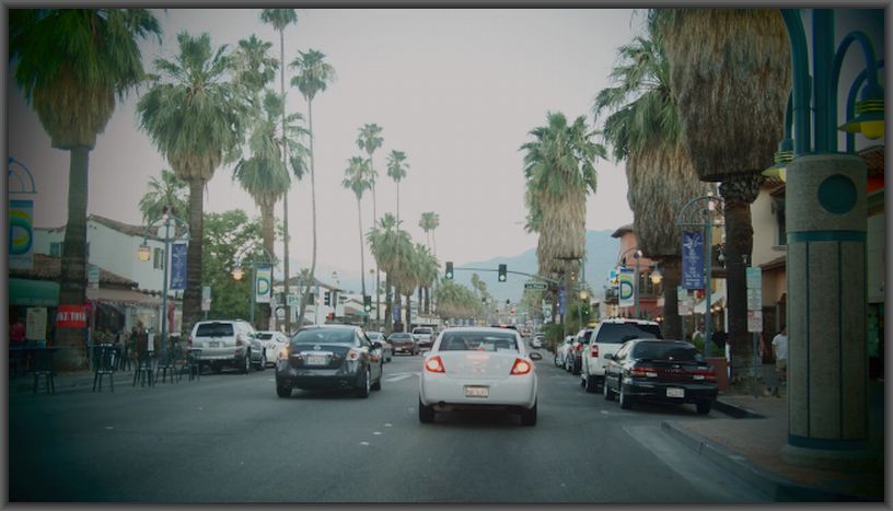 Highway 111 at dusk....the main drag ~ 