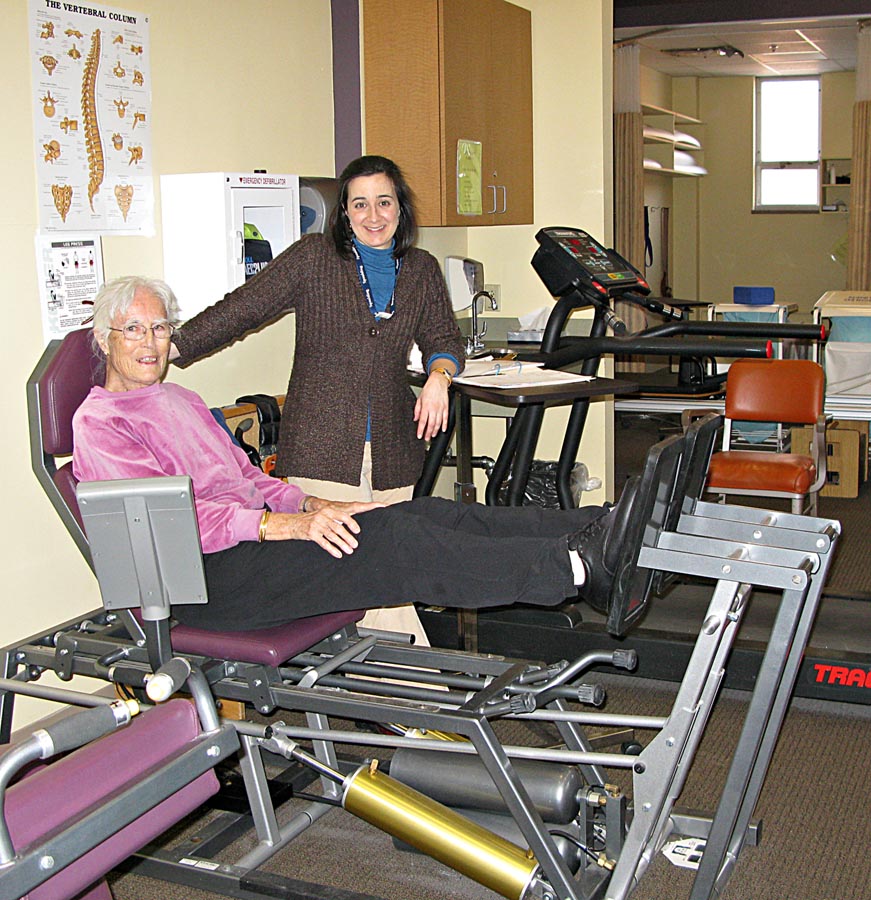 Flora and Anna Exercising