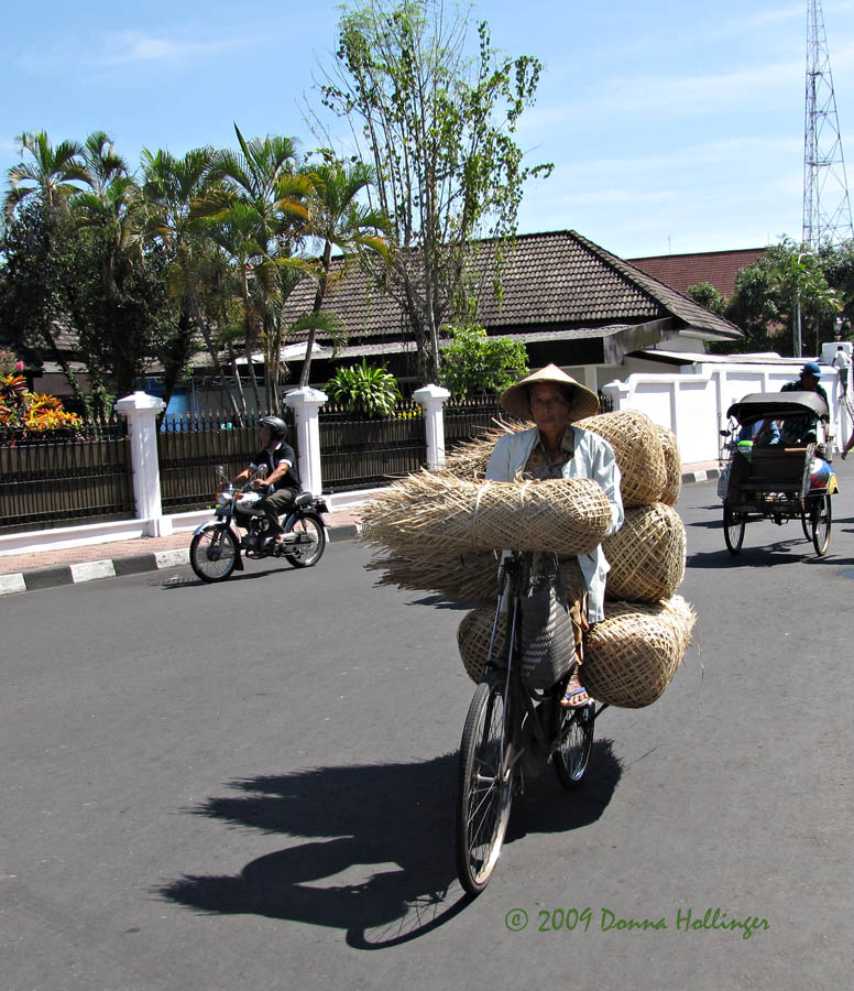 Woman Bicycling