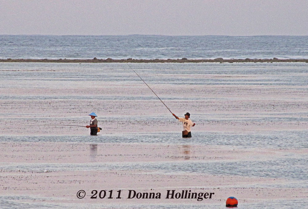 Fishing on the Beach at Tandjung Sari