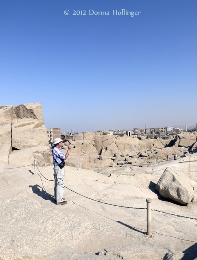 Peter at the Obelisk Quarry