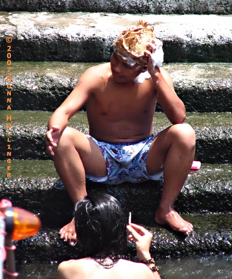 Washing in the blond!