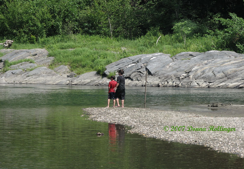 This summer Joncarlo and Domenic at the White River