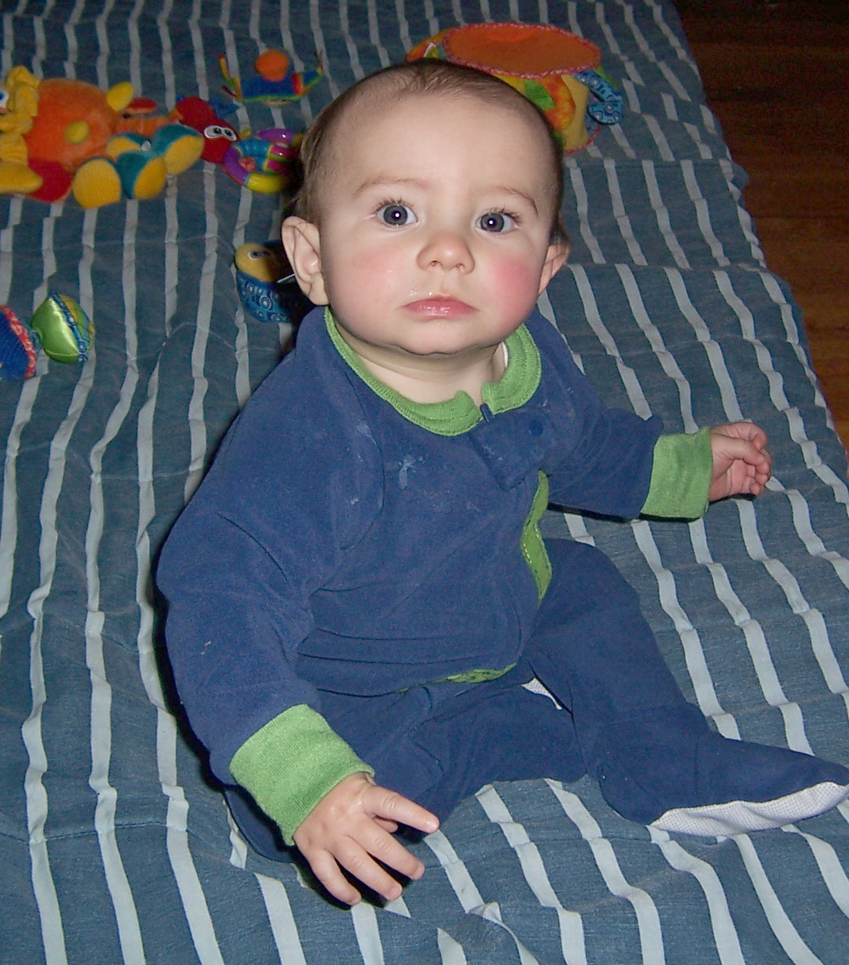 sitting up all by himself