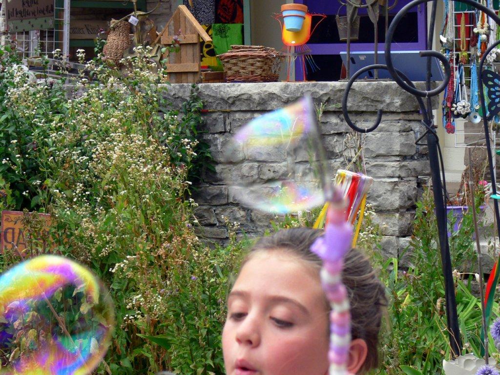 Blowing bubbles....