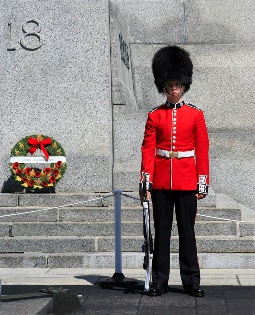 Guard at Canadian National War Memorial
