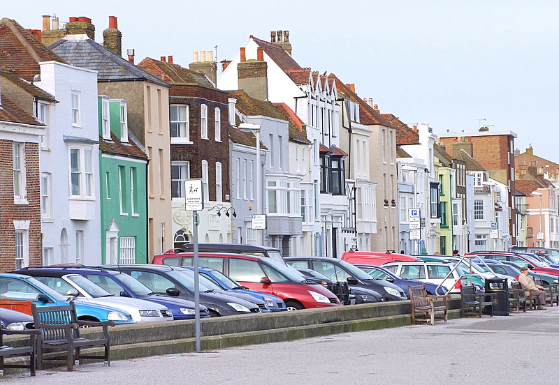 Seafront housing at Deal