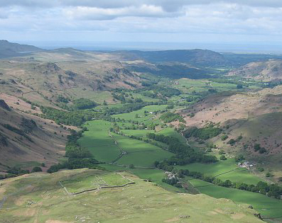 Roman  fort  in  Eskdale, it's  location.