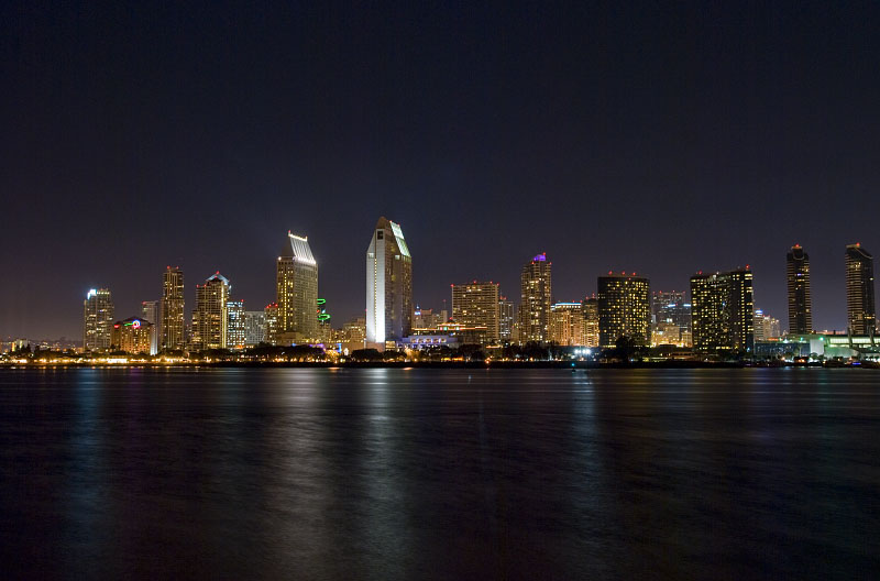 San Diego Night Skyline 2769