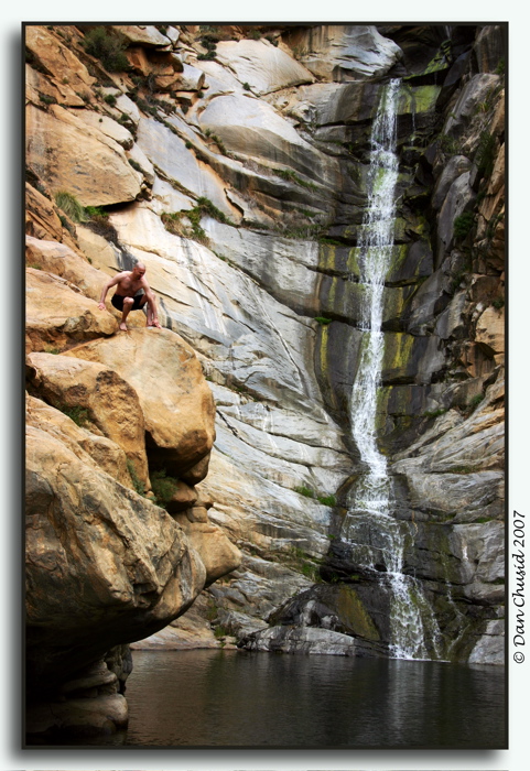 By A Waterfall