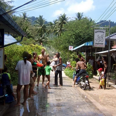Songkran fun - Street