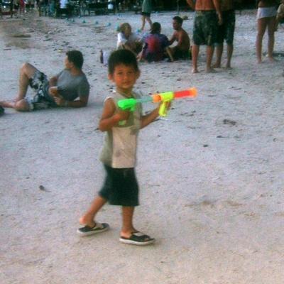 Songkran fun - small but mischievous