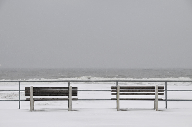 Benches On The Boardwalk