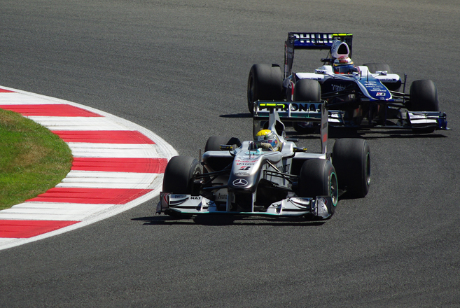 Nico Rosberg, Mercedes & Nico Hulkenberg, Williams