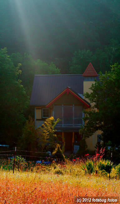 House and Sun Rays