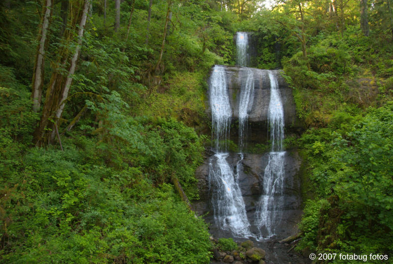 Royal Terrace Falls from the bridge