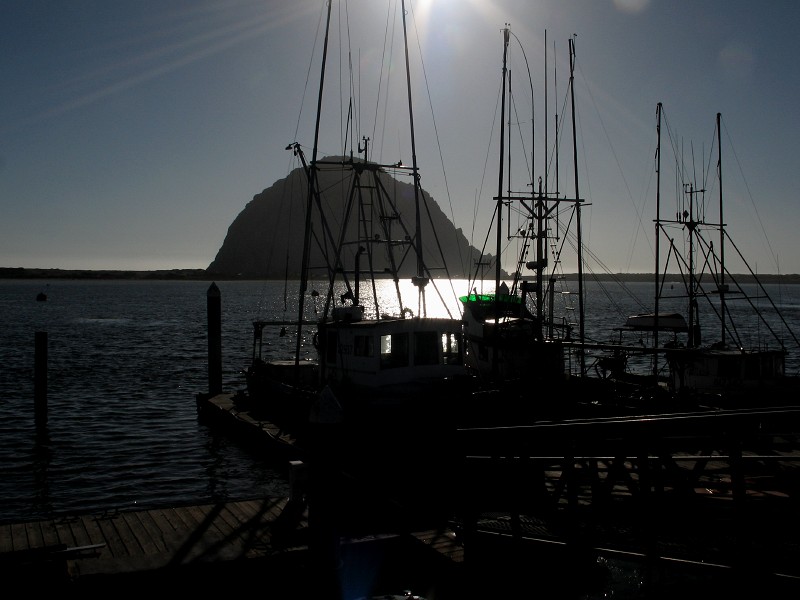 Arriving at Morro Bay, I Fudged the Lighting a Bit