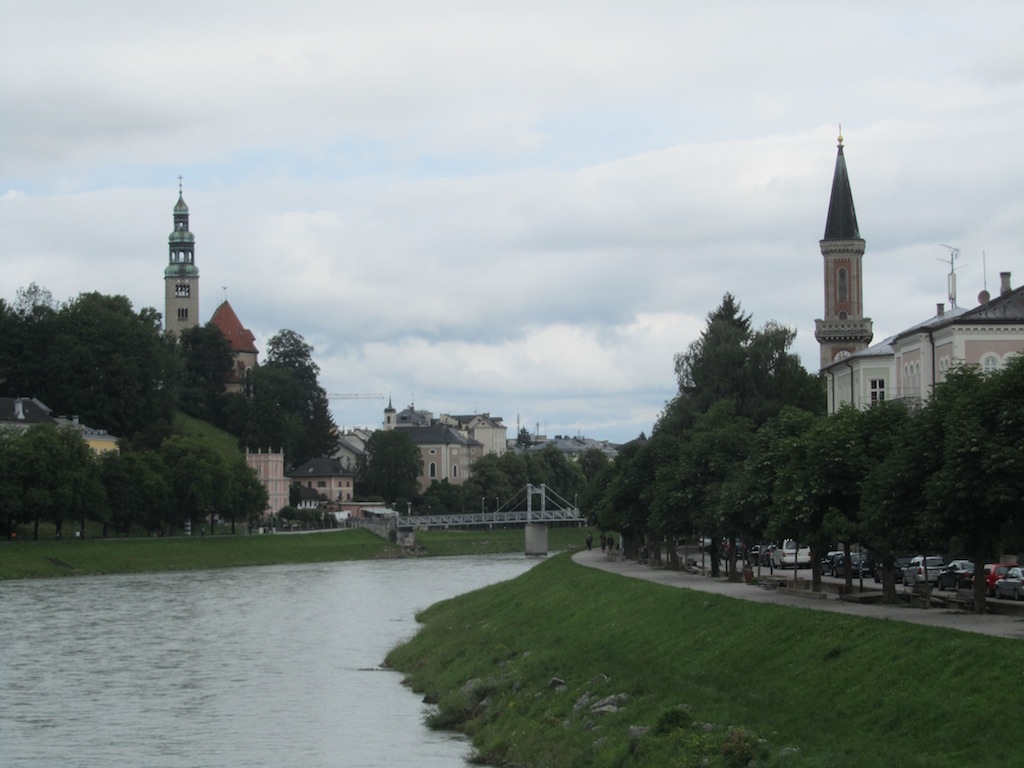 the Salzach river