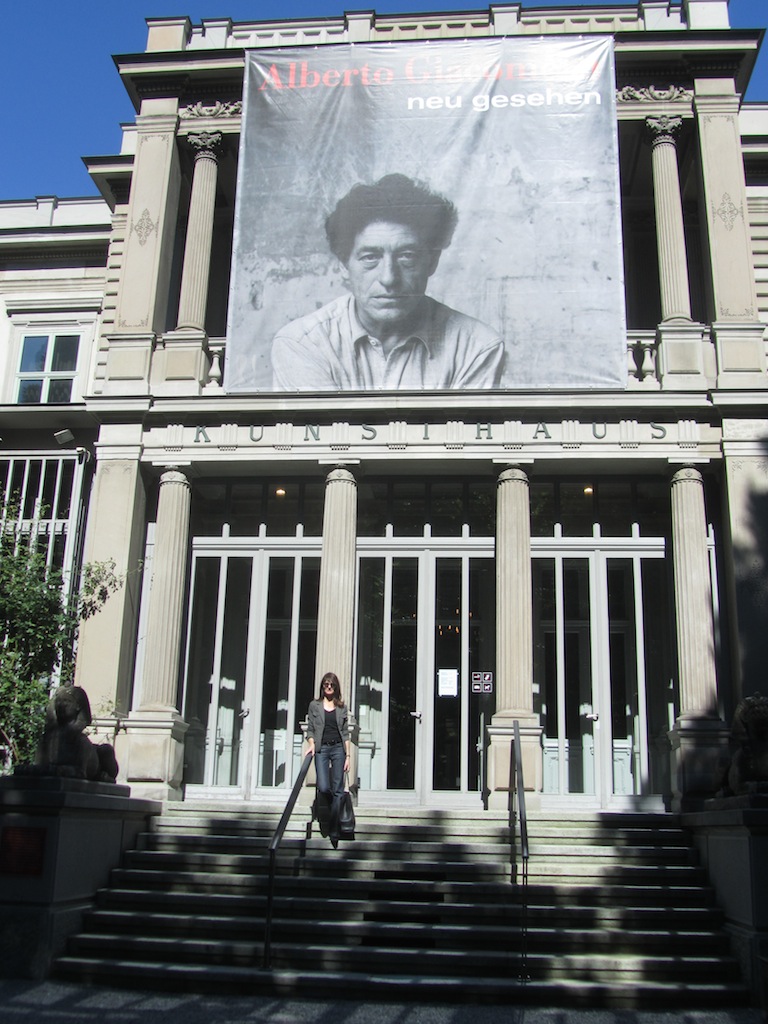 we arrive in time to catch an exhibit on artist Alberto Giacometti