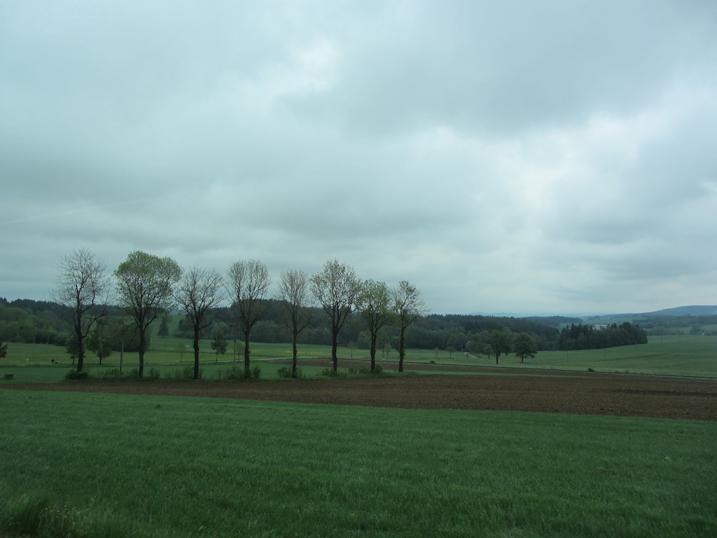 the weather has turned wet as we leave south Bohemia for Moravia...