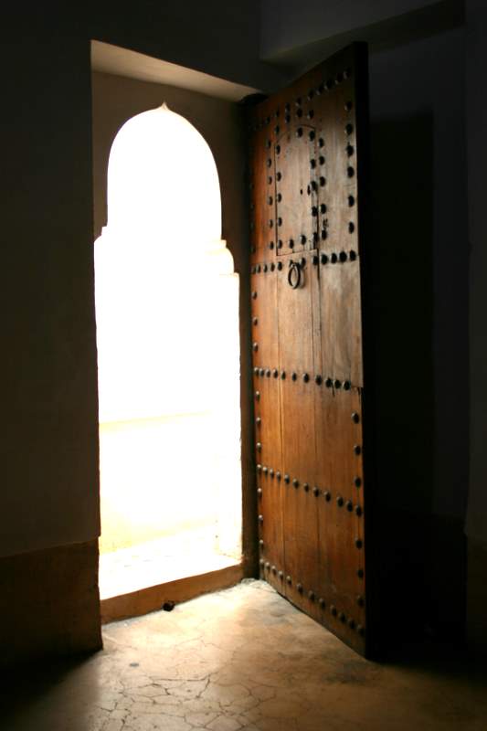 Doorway in the Medersa Ben Yousef