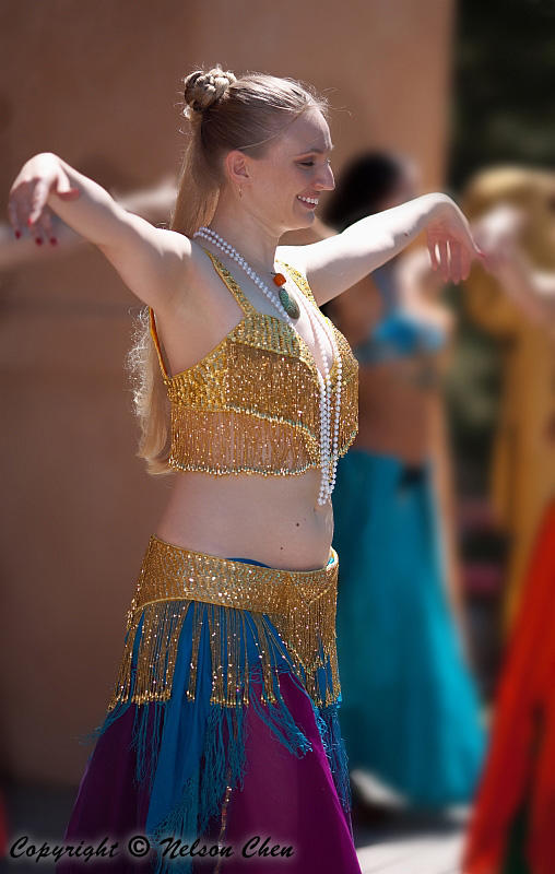  Smiling Belly Dancer