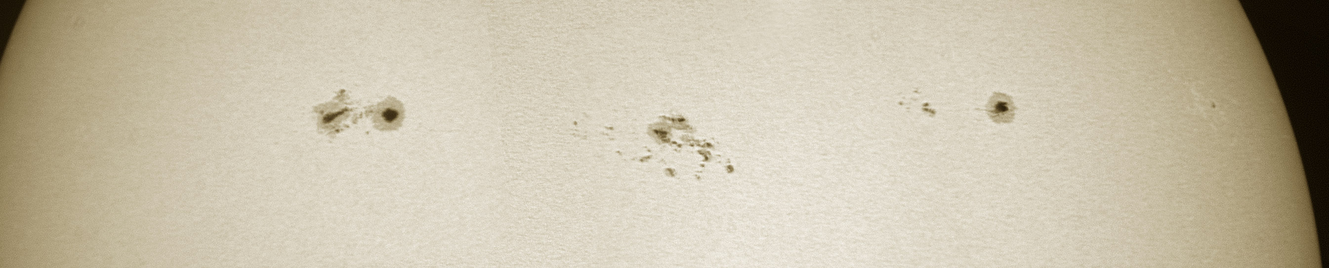 Sunspots, August 1, 2011
