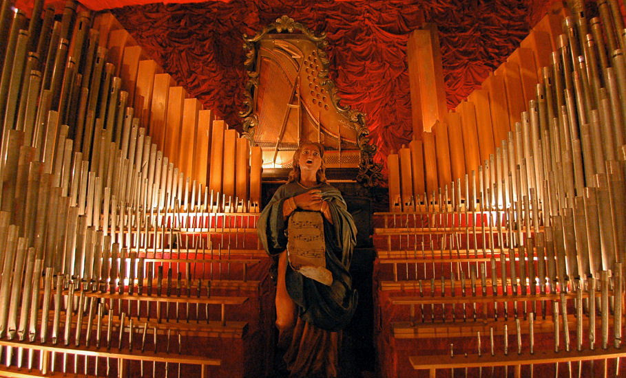 Organ room.