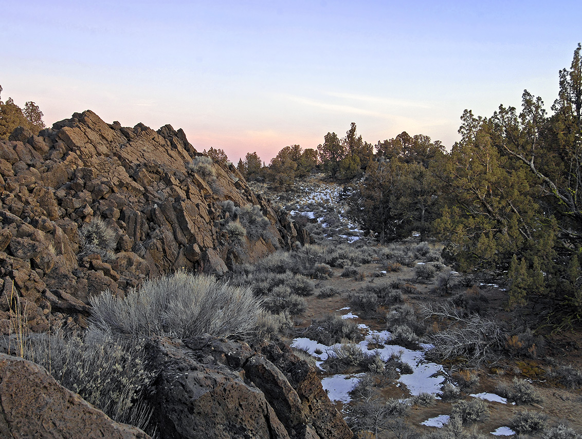 evening glow @ 14 mi rock