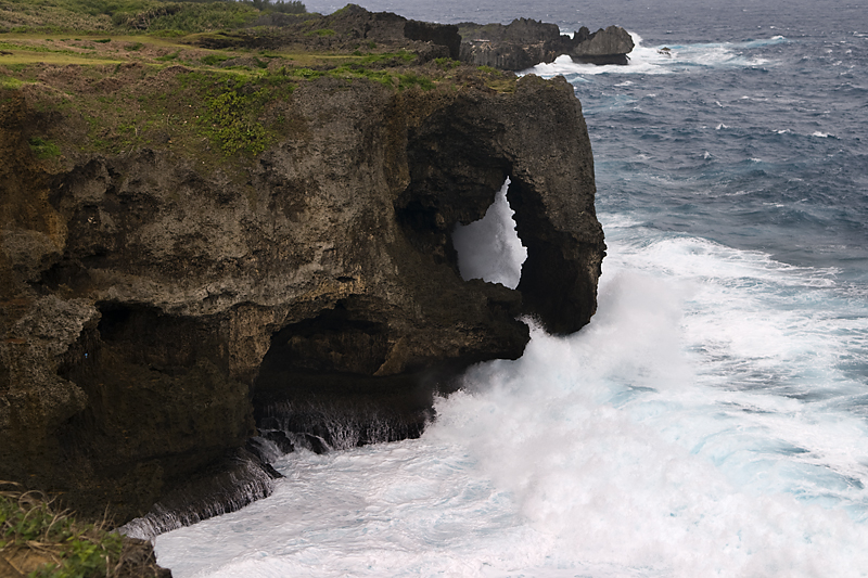 Waves and rocks at North Point