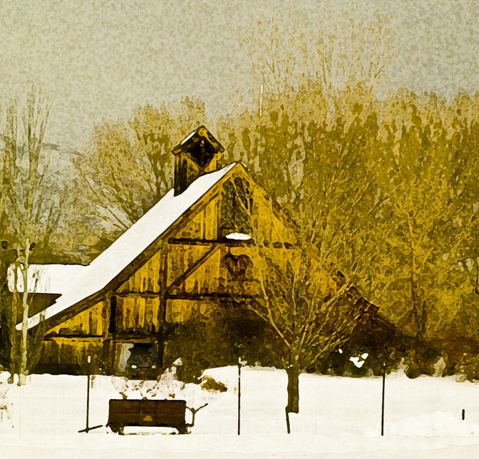 Winter Barn