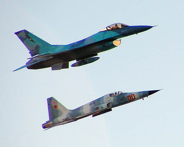 Military Planes at the Red Bull Air Races 2007 in San Diego