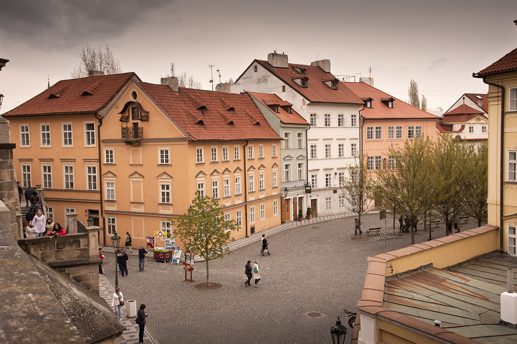 A section of Mala Strana from Charles Bridge
