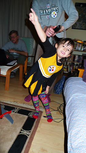 Its a Steelers fan on Super Bowl Day...Feb. 1, 2009.