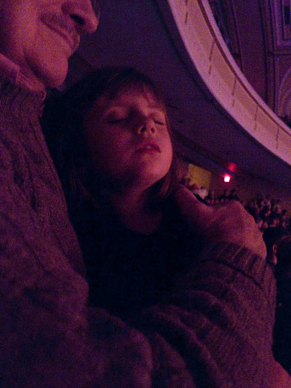 ...learn that she really isnt....she falls asleep and misses...