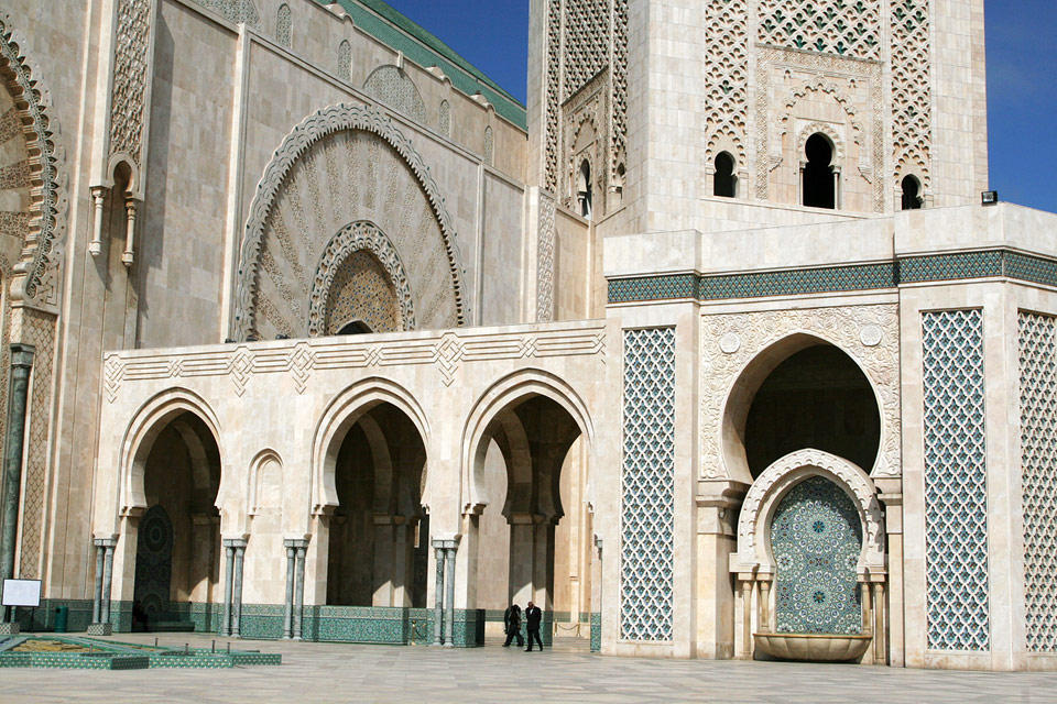great mosque in Casablanca;Morocco