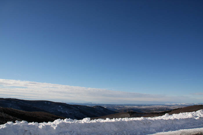 blue winterly sky