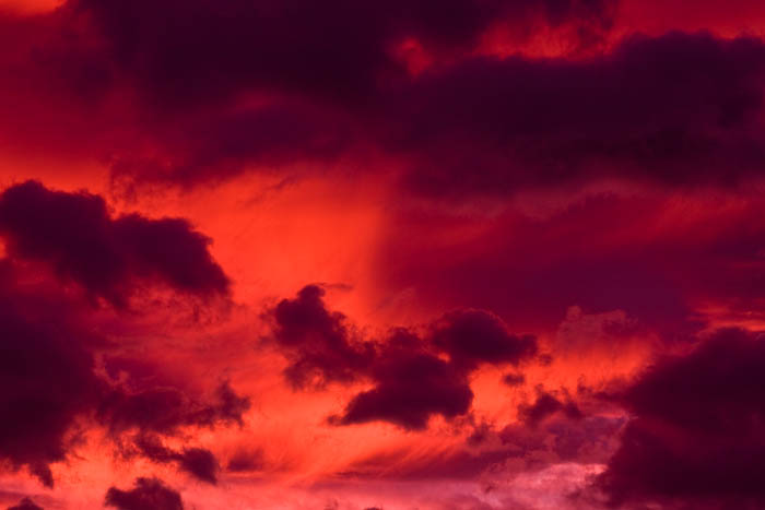 red sky