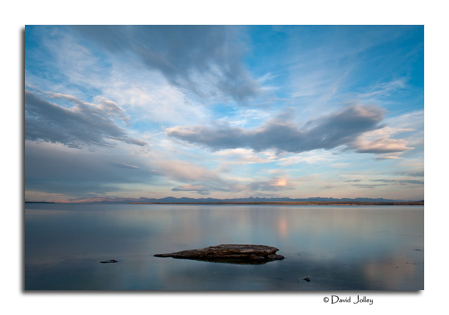 Sunset, Yellowstone Lake