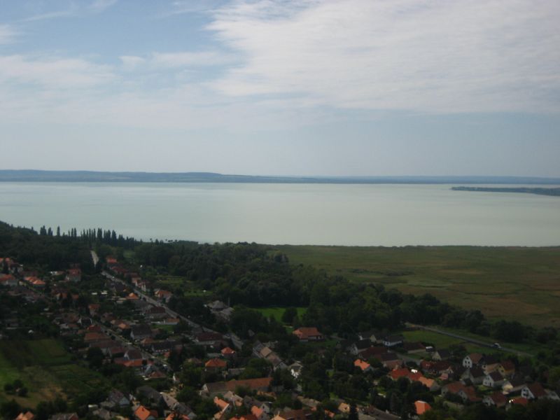 view from Szigliget Castle Ruins