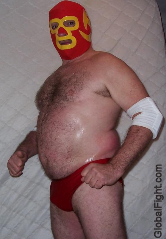 big hefty masked wrestler sweaty man sweating.jpg