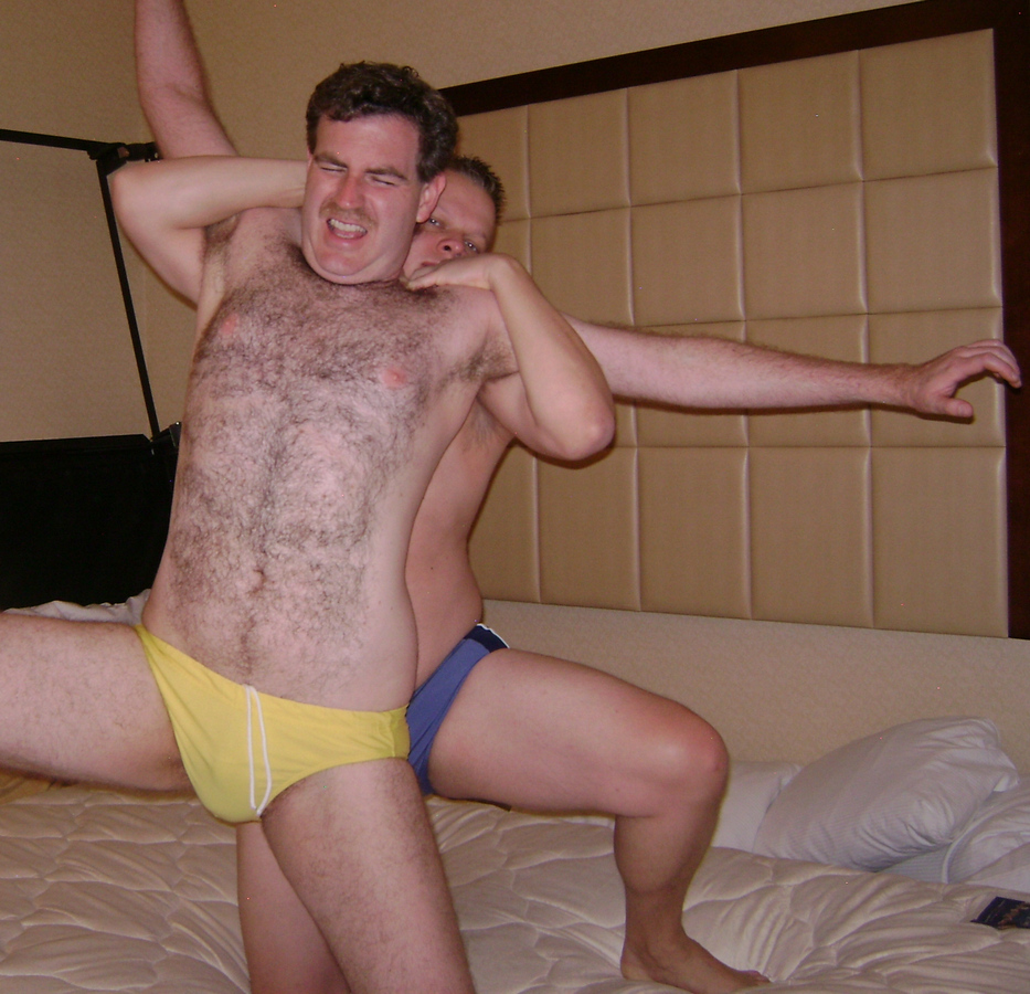 moustche hairymen wrestling hotel room photos.jpg
