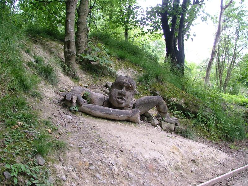 Woodland walk at Crich Tramway Museum