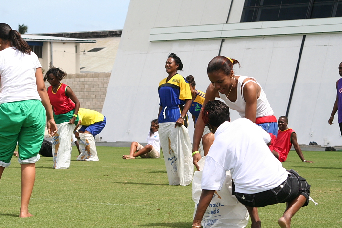 100m Sack Relay