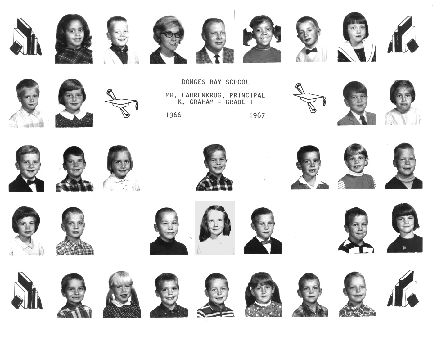 Miss Grahams 1st Grade Class 1966-67 at Donges Bay